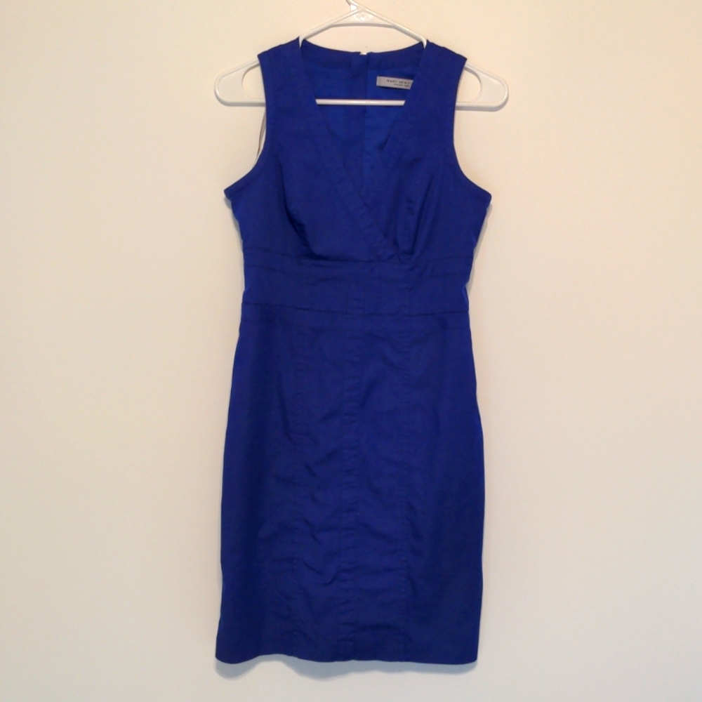 🌈3 for $12🌈 Sz 4 Marc New York Andrew Marc Lined Cotton V-Neck Dress